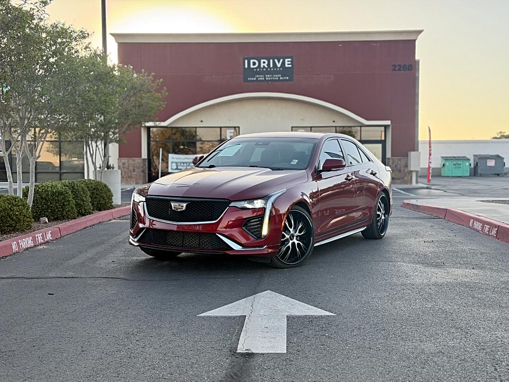 Red 2021 Cadillac CT4 Sedan All-Wheel Drive Automatic