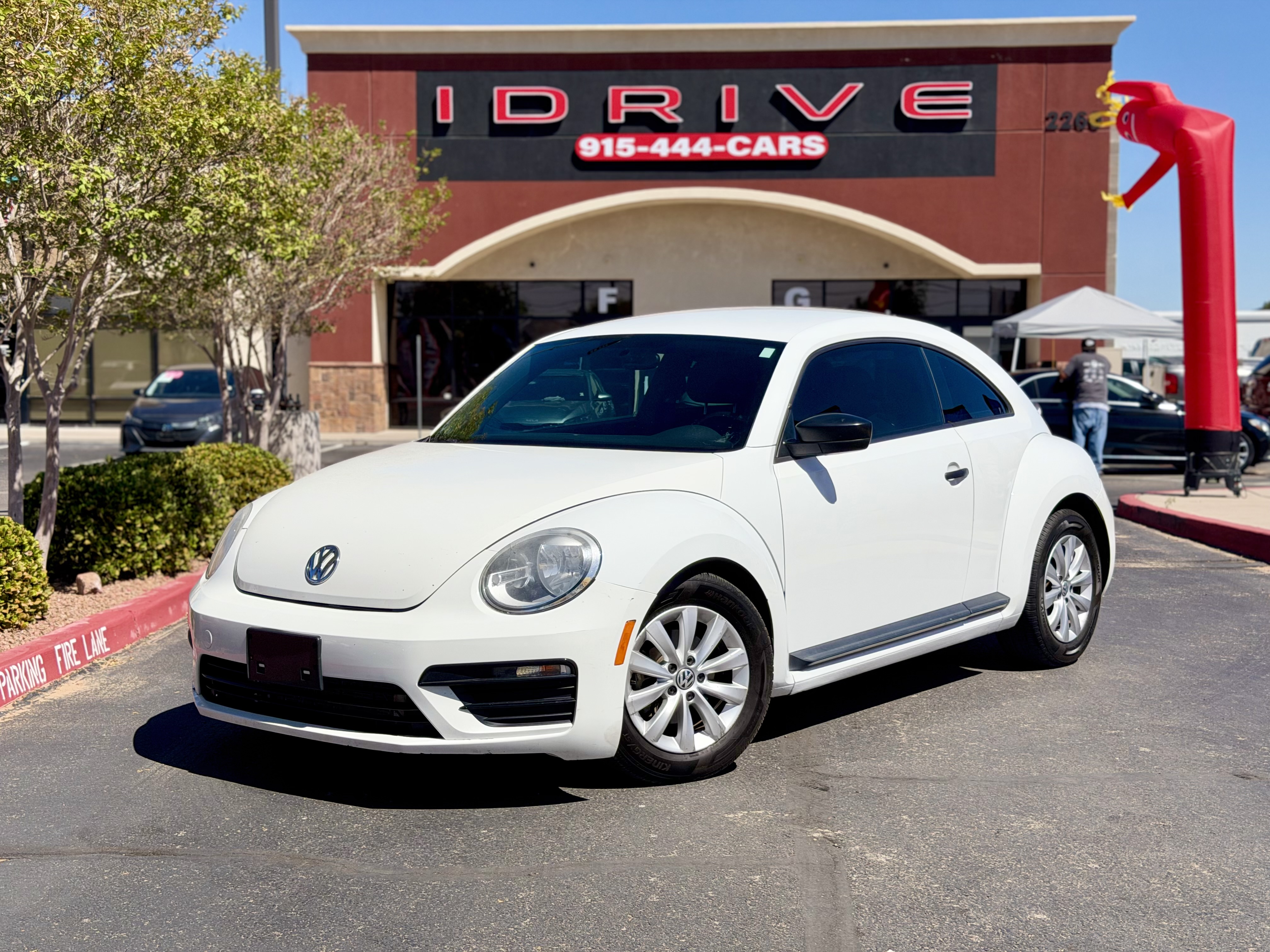 Pure White 2018 Volkswagen Beetle Hatchback Front-Wheel Drive Automatic