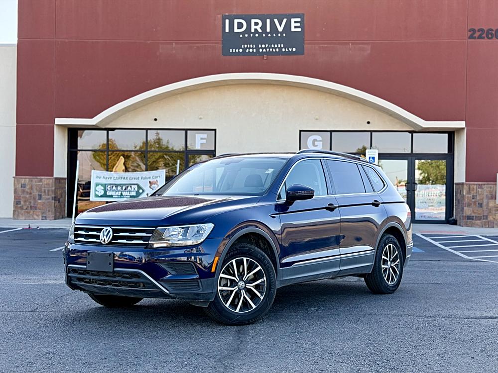 Blue 2021 Volkswagen Tiguan SUV / Crossover Front-Wheel Drive Automatic