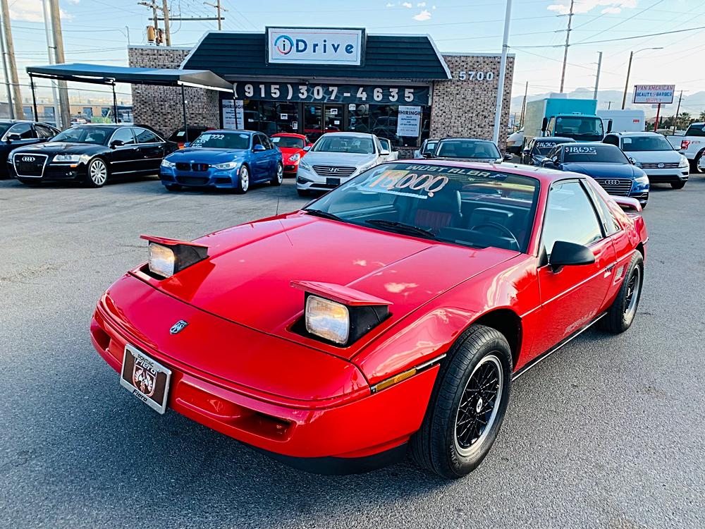 Red 1988 Pontiac Fiero Coupe Rear-Wheel Drive 5-Speed Manual