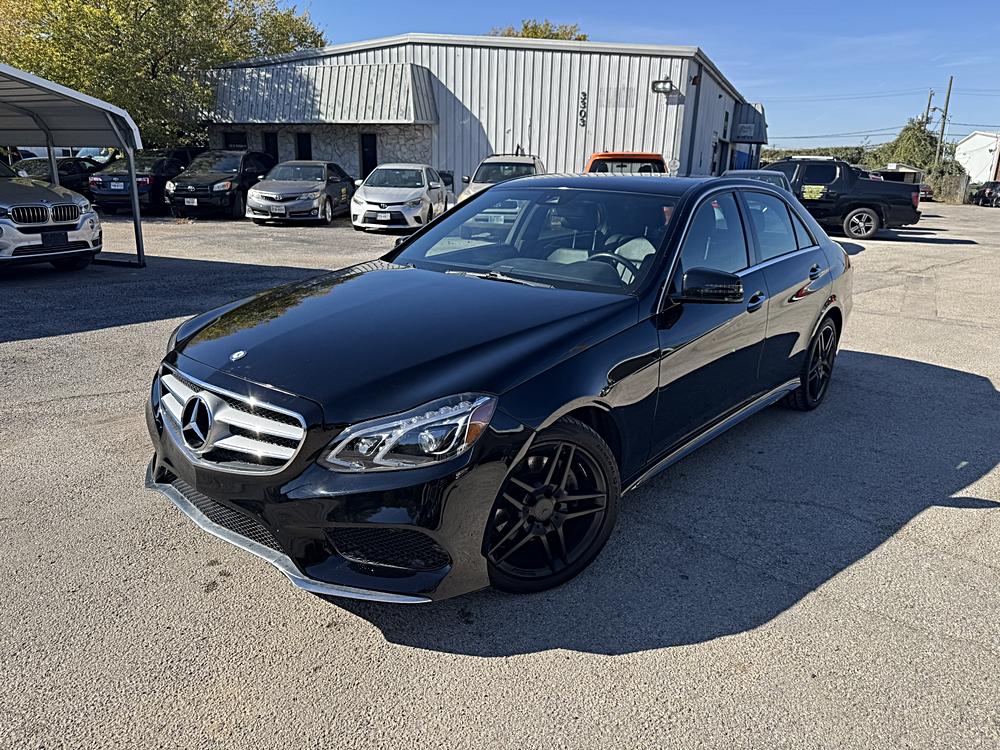Black 2015 Mercedes-Benz E-Class Sedan Rear-Wheel Drive Automatic